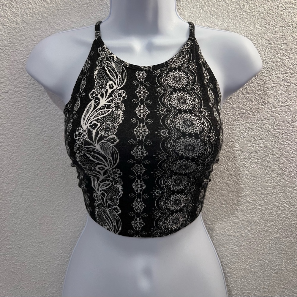 black halter top